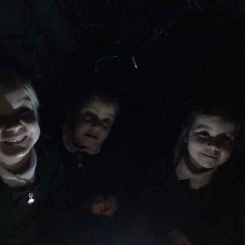 The children had fun learning about some nocturnal animals