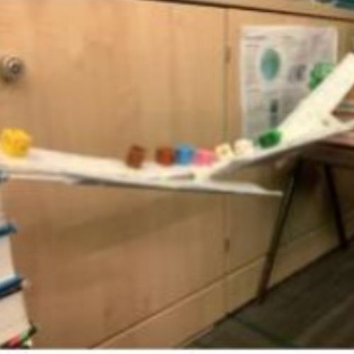 Working in small teams as engineers in design and technology where we used our skills to build a bridge prototype using a design brief.