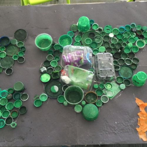 Year 5/6 have spent this term considering the impact and efficacy of environmental art. This culminated this week with each class designing and creating a collaborative piece recycled from single use plastics.