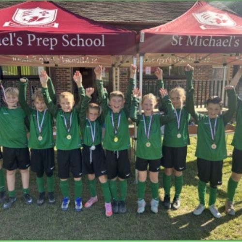 Football tournament against other local primary schools at St Michael's Prep!